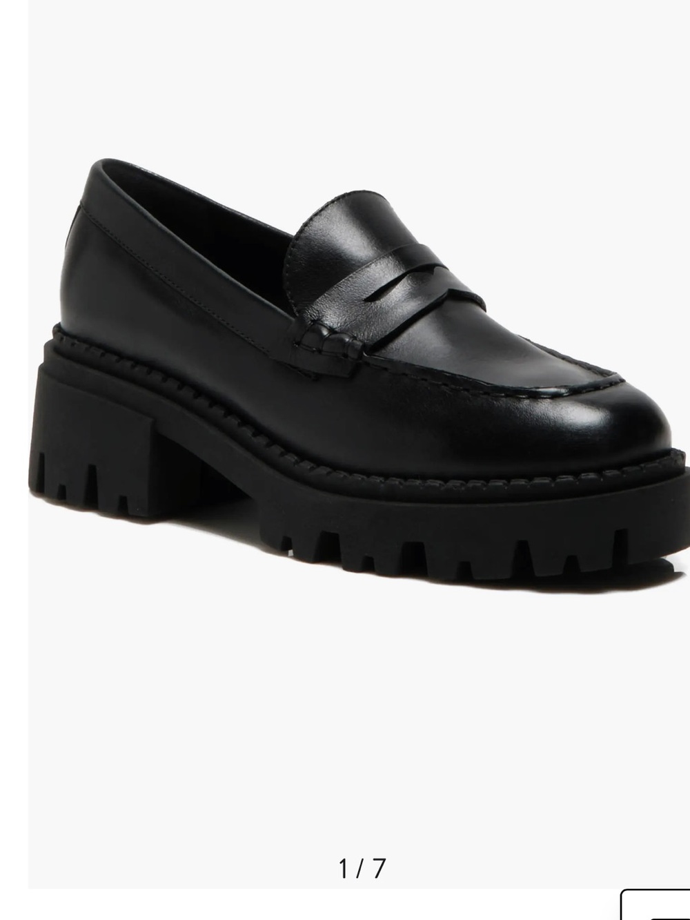 Free People LYRA LUG SOLE LOAFER IN BLACK